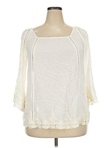 Solitaire 3/4 Sleeve Blouse (view 1)