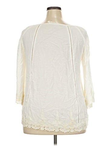 Solitaire 3/4 Sleeve Blouse (view 2)