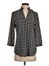 Van Heusen 100% Polyester Black 3/4 Sleeve Blouse Size XS - photo 1