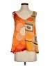 Tiny 100% Polyester Orange Sleeveless Blouse Size S - photo 1