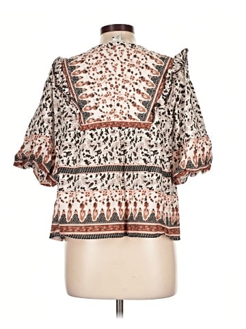 Calypso St. Barth Short Sleeve Blouse (view 2)