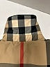 Burberry 100% Polyester Plaid Gold Tan Coat Size 8 - photo 8