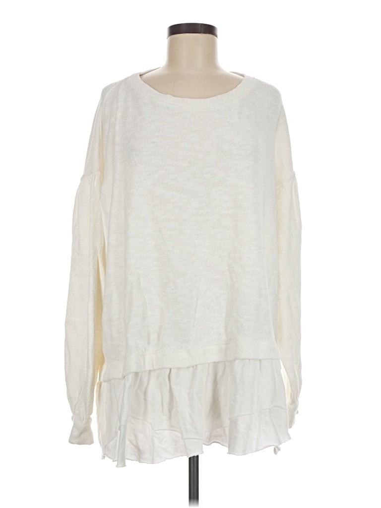 We The Free Pullover Sweater In White