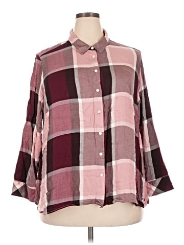 Tommy Hilfiger 3/4 Sleeve Button-Down Shirt (view 1)
