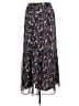 Boden 100% Polyester Floral Black Blue Casual Skirt Size 10 - photo 2