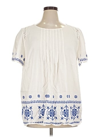 Ann Taylor LOFT Short Sleeve Blouse (view 1)