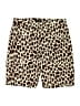 J.Crew Animal Print Brown Shorts Size 4 - photo 1