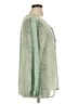 Rose + Olive 100% Polyester Green Long Sleeve Blouse Size 1X - photo 4
