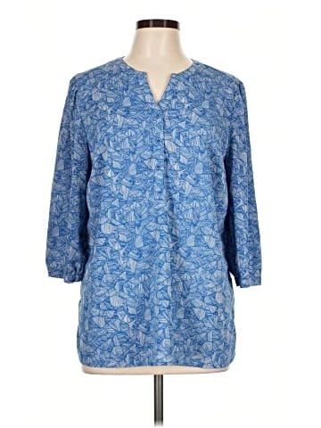 Christopher & Banks 3/4 Sleeve Blouse (view 1)