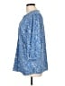 Christopher & Banks Paisley Blue 3/4 Sleeve Blouse Size L - photo 5