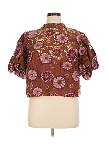 FARM Rio Short Sleeve Blouse (view 1)