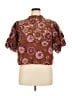 FARM Rio 100% Polyester Brown Short Sleeve Blouse Size XL - photo 1