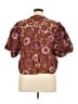 FARM Rio 100% Polyester Brown Short Sleeve Blouse Size XL - photo 2