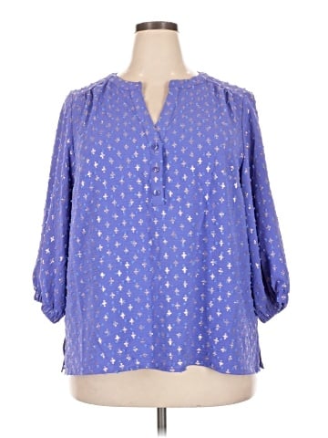 Willi Smith 3/4 Sleeve Blouse (view 1)