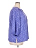 Willi Smith 100% Polyester Blue 3/4 Sleeve Blouse Size 2X - photo 4