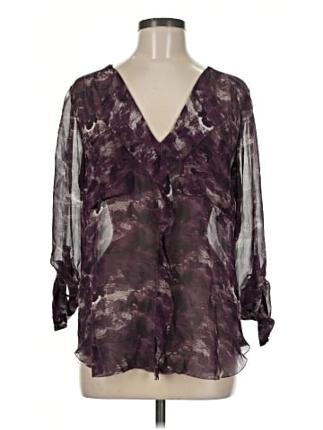 Babaton 3/4 Sleeve Silk Top (view 1)