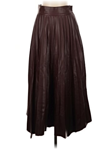 Zara Faux Leather Skirt (view 1)