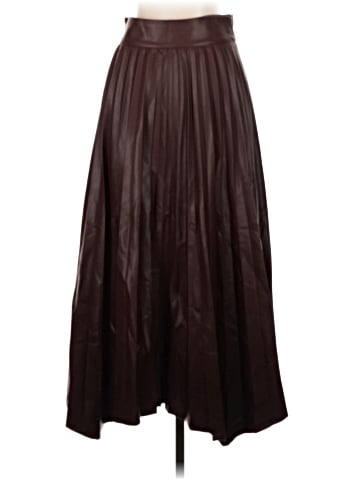 Zara Faux Leather Skirt (view 2)