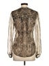 Veronica Beard Metallic Silver Long Sleeve Blouse Size 00 - photo 2