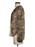 Veronica Beard Metallic Silver Long Sleeve Blouse Size 00 - photo 5