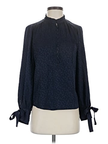 Rebecca Taylor Long Sleeve Silk Top (view 1)