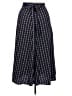 Octavia 100% Polyester Polka Dots Blue Casual Skirt Size XL - photo 2