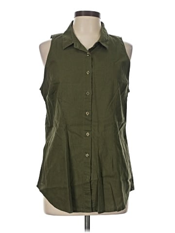 Venus Sleeveless Button-Down Shirt (view 1)
