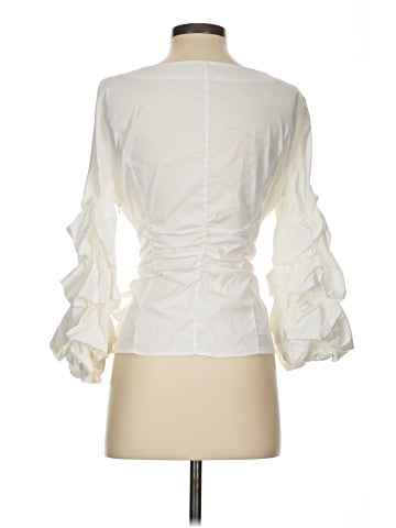 White House Black Market 3/4 Sleeve Blouse (view 2)