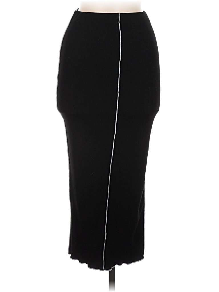 Pre-owned Blanc Casual Skirt In Black