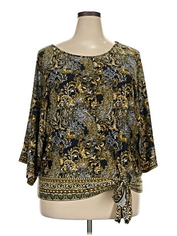 Perseption Concept 3/4 Sleeve Blouse (view 1)