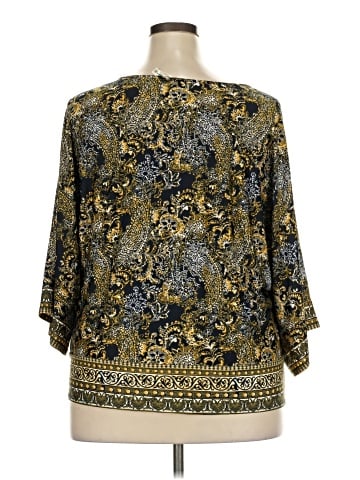 Perseption Concept 3/4 Sleeve Blouse (view 2)