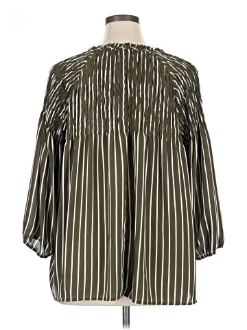 a.n.a. A New Approach 3/4 Sleeve Blouse (view 2)