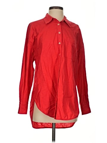 Maeve Long Sleeve Button-Down Shirt (view 1)