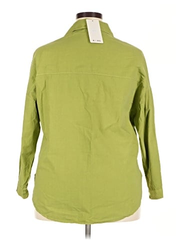 MADE IN ITALY 3/4 Sleeve Button-Down Shirt (view 2)