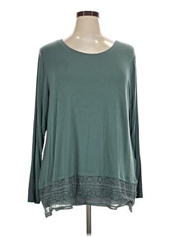 LOGO by Lori Goldstein Long Sleeve Top (view 1)