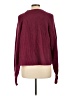 H&M Solid Burgundy Wool Pullover Sweater Size 10 - photo 2