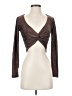 Dynamite Brown Long Sleeve Top Size XS - photo 1