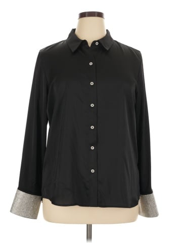 Karl Lagerfeld Paris Long Sleeve Blouse (view 1)