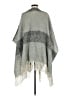 BCBGMAXAZRIA Gray Poncho One size - photo 2