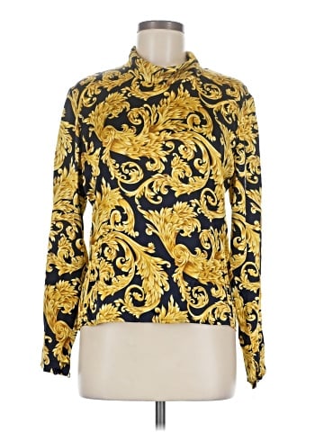 Carlisle Long Sleeve Silk Top (view 1)