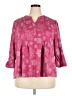 Kim Rogers Pink 3/4 Sleeve Blouse Size 2X - photo 1