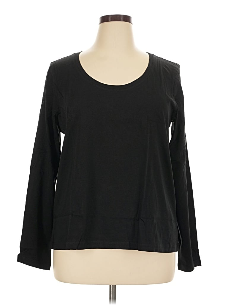 Pre-owned Pact Long Sleeve T-shirt In Black