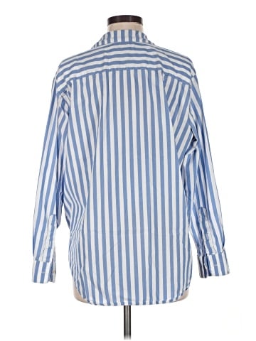 Madewell Oversized Ex-Boyfriend Shirt in Mullins Stripe (view 2)