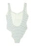 J.Crew Stripes Ivory One Piece Swimsuit Size 8 - photo 2