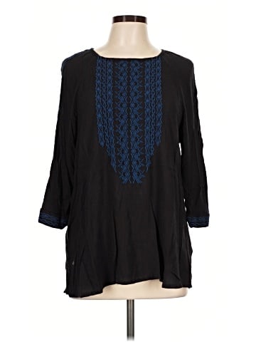 Garnet Hill 3/4 Sleeve Blouse (view 1)