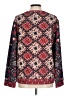 Tory Burch 100% Pima Cotton Paisley Red Pullover Sweater Size L - photo 2