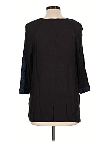 Garnet Hill 3/4 Sleeve Blouse (view 2)