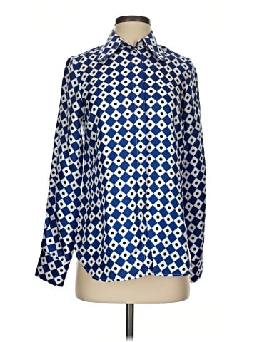 Assorted Brands Long Sleeve Silk Top (view 1)
