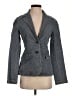 Theory 100% Cotton Solid Blue Gray Blazer Size S - photo 1