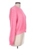 Milly Solid Pink Pullover Sweater Size L - photo 4